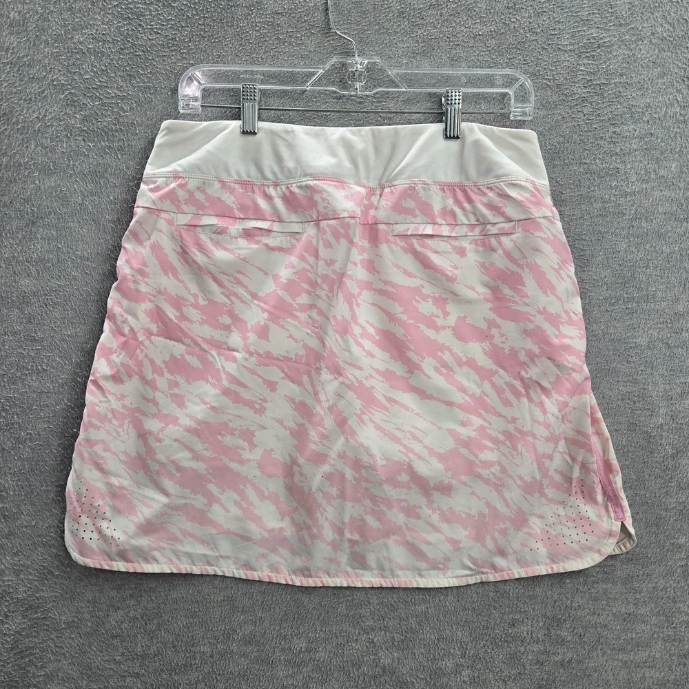 Nike Golf Women Skirt M Pink Skort Geometric Activewear‎ Logo Perforated